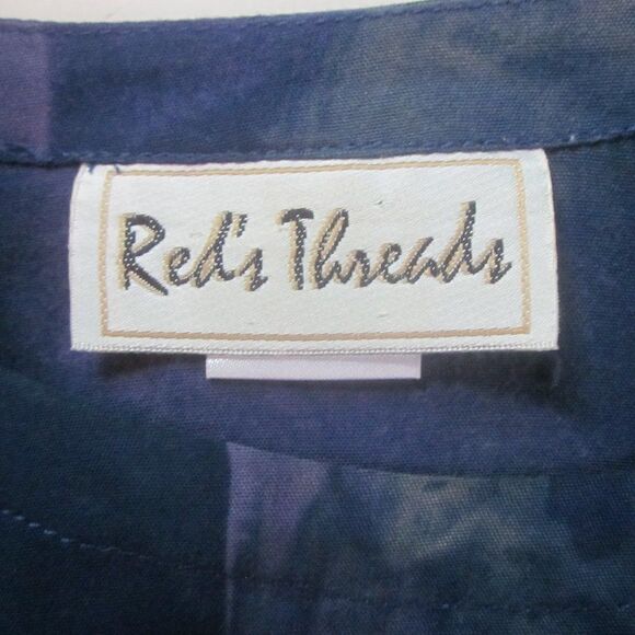 Red's Threads Womans Pullover Top Purple Tie-Dye Festival Size 3X Has Small Flaw - Picture 3 of 8